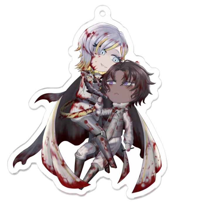 アクリルキーホルダー（コーティング） - 70 x 70 (mm)