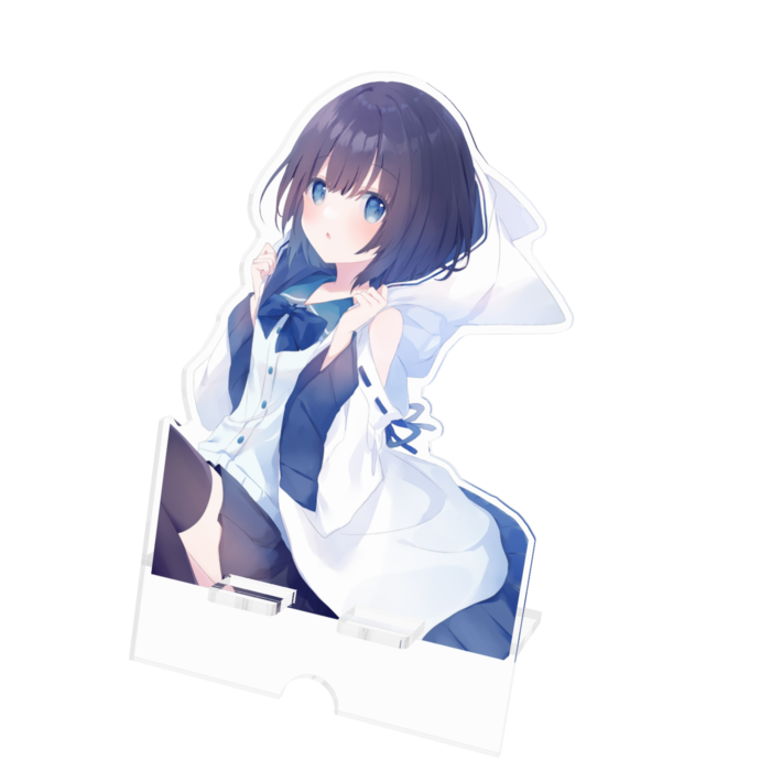 アクリルスマホスタンド - 100x160mm(ケーブル穴あり)