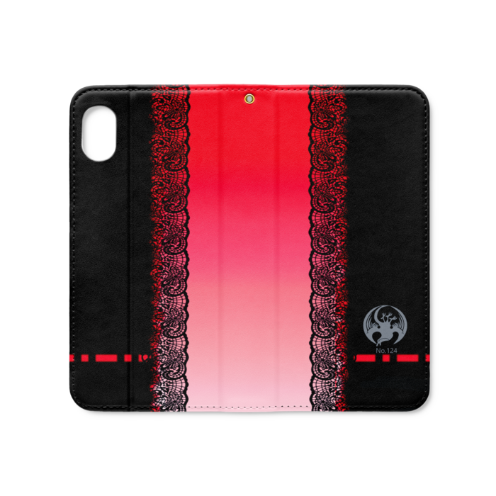 手帳型iPhoneケース（ベルトなし） - iPhone XR - ストラップ穴 あり