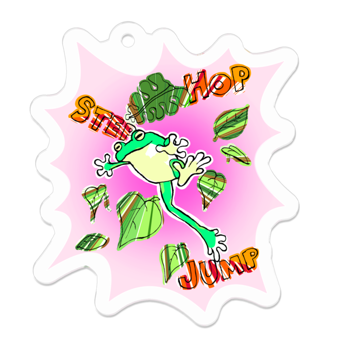 アクリルキーホルダー（コーティング） - 50 x 50 (mm)