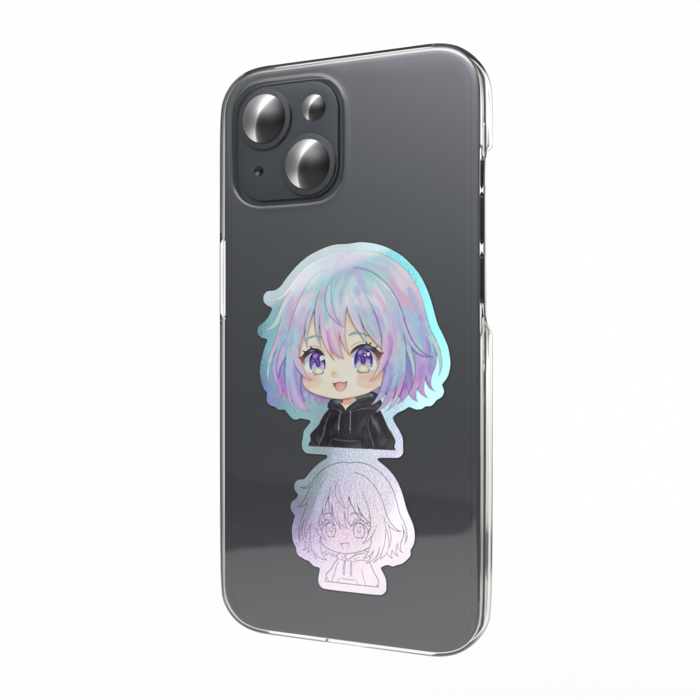 オーロラスマホステッカー - 縦