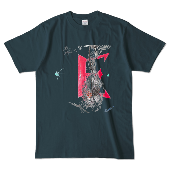 カラーTシャツ - L - デニム (濃色)