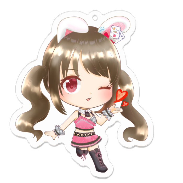 アクリルキーホルダー - 70 x 70 (mm)