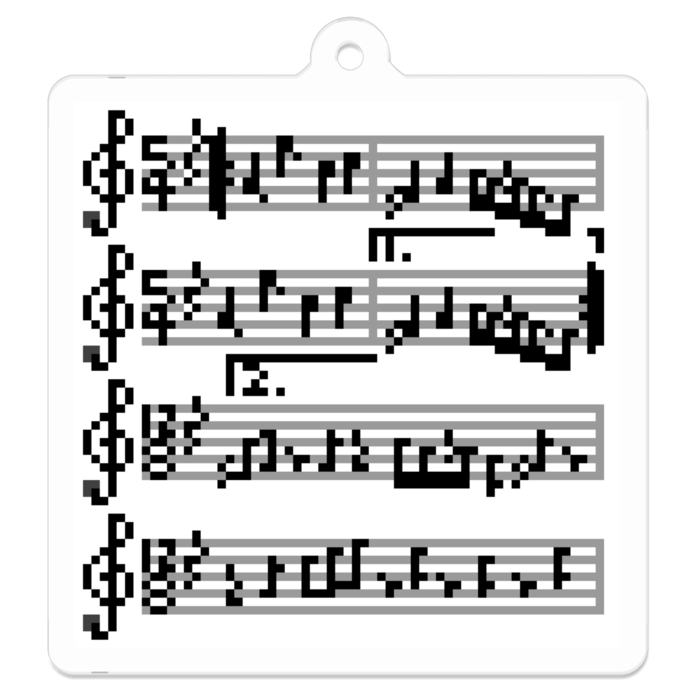 アクリルキーホルダー - 50 x 50 (mm)