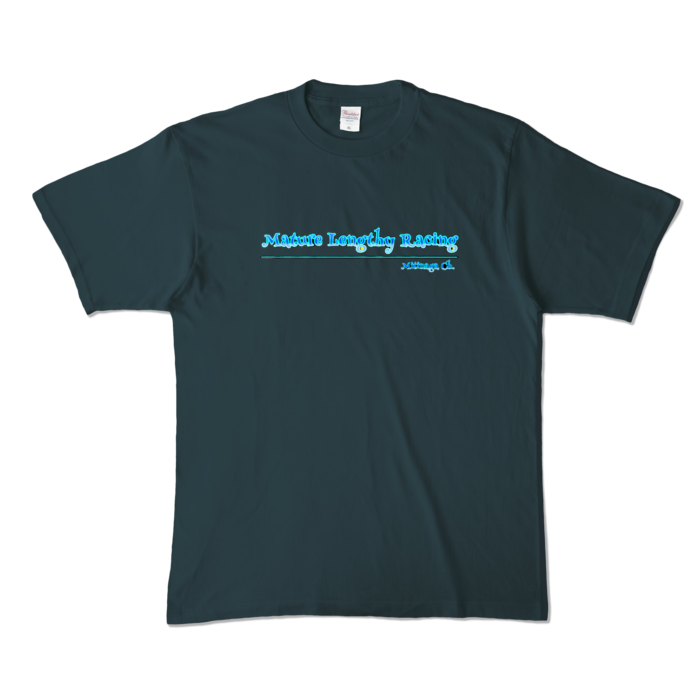 チーム名のみカラーTシャツ - XL - デニム (濃色)