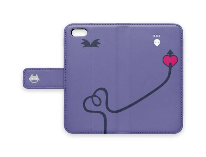 手帳型iPhoneケース - iPhone5 - ストラップ穴 なし