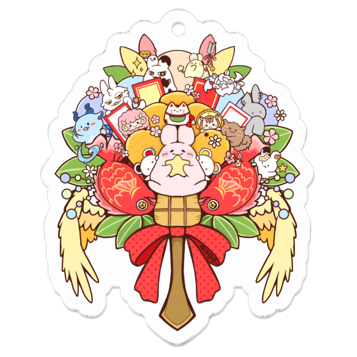 アクリルキーホルダー - 50 x 50 (mm)