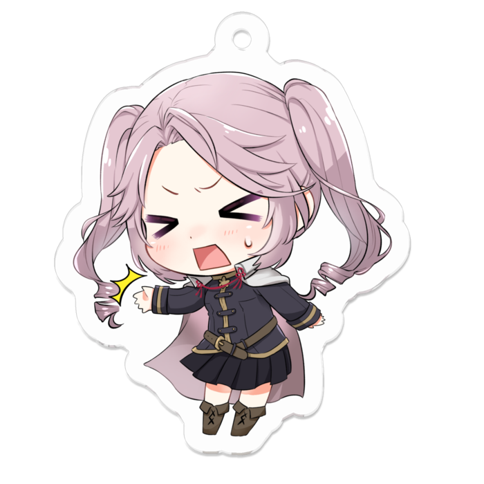 アクリルキーホルダー -突-50 x 50 (mm)(1)