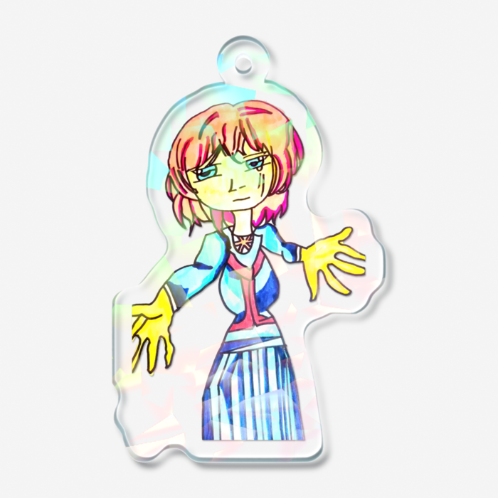 ホログラムアクリルキーホルダー - 50 × 50mm(1)