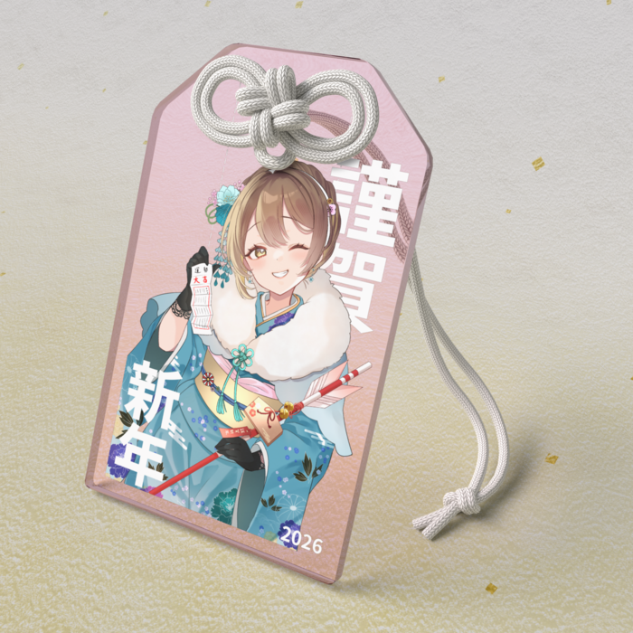 アクリルお守り - 50 × 80mm