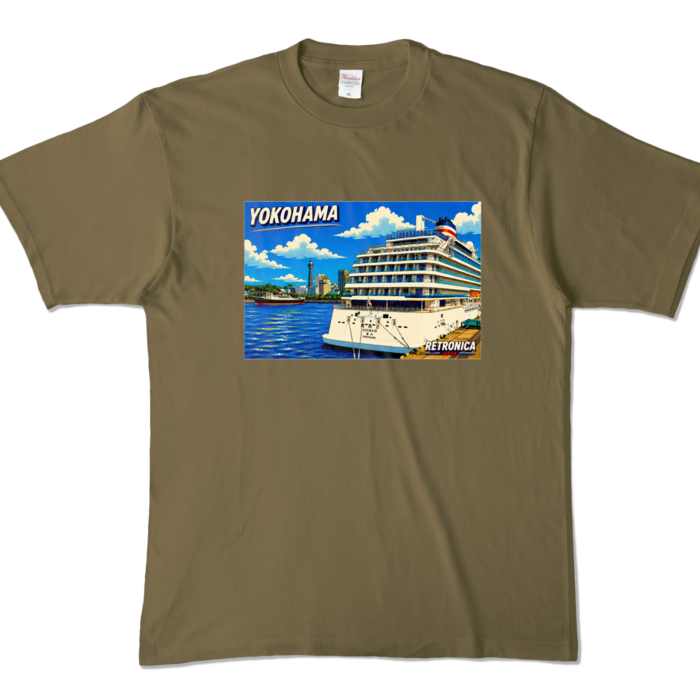 カラーTシャツ - XL - オリーブ (濃色)