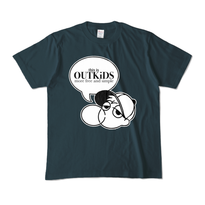 カラーTシャツ - M - デニム (濃色)