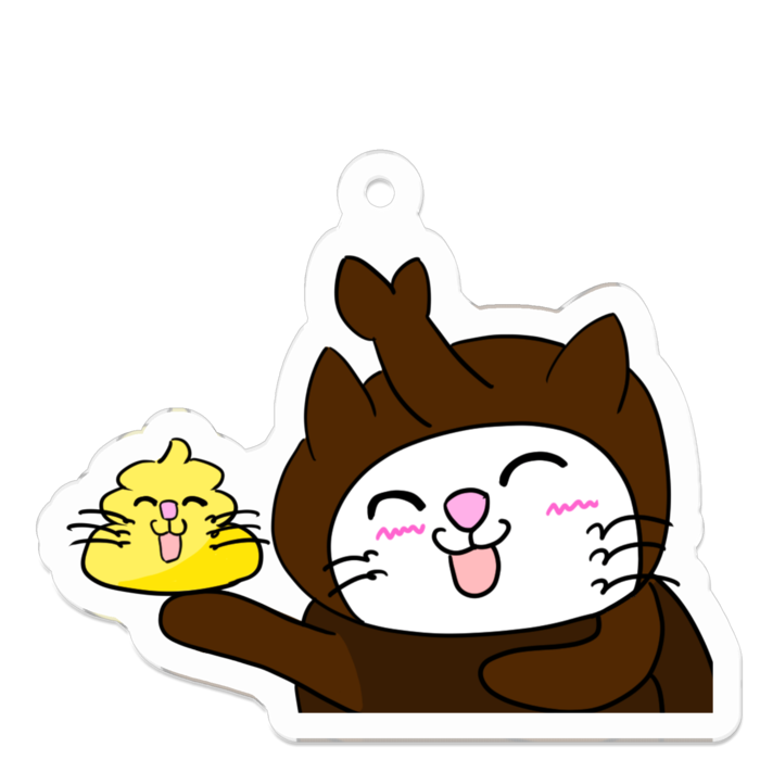 アクリルキーホルダー - 50 x 50 (mm)