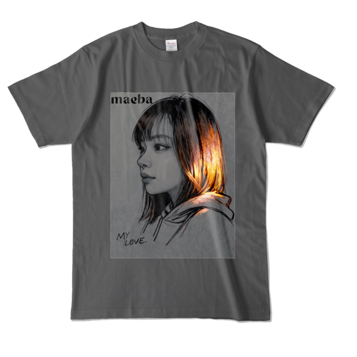 カラーTシャツ - L - チャコール (濃色)