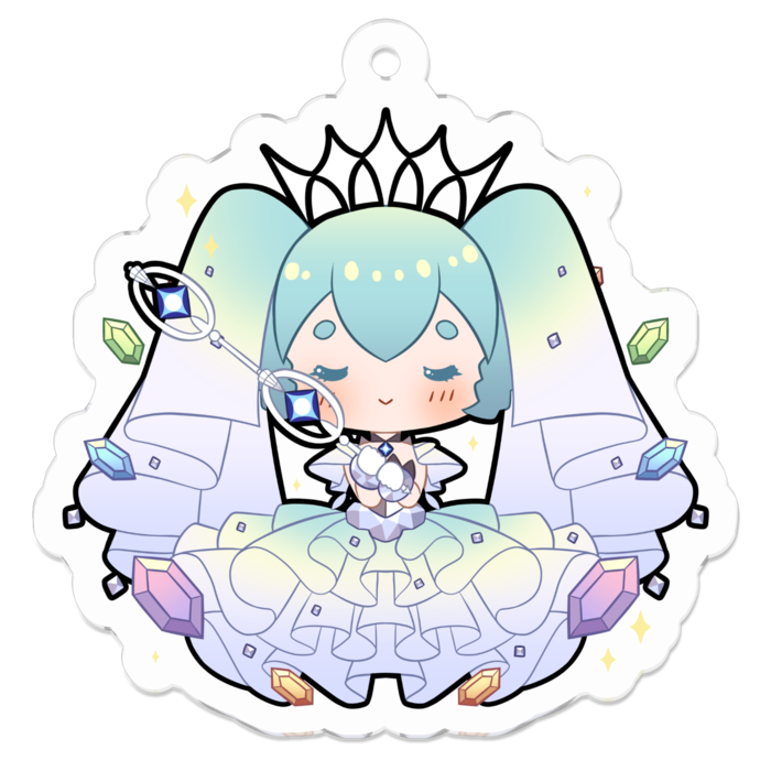 アクリルキーホルダー - 50 x 50 (mm)