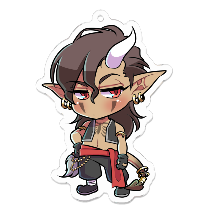 アクリルキーホルダー（コーティング） - 70 x 70 (mm)