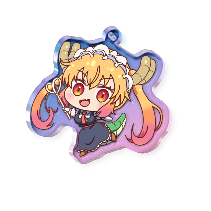 オーロラアクリルキーホルダー - 50 × 50mm