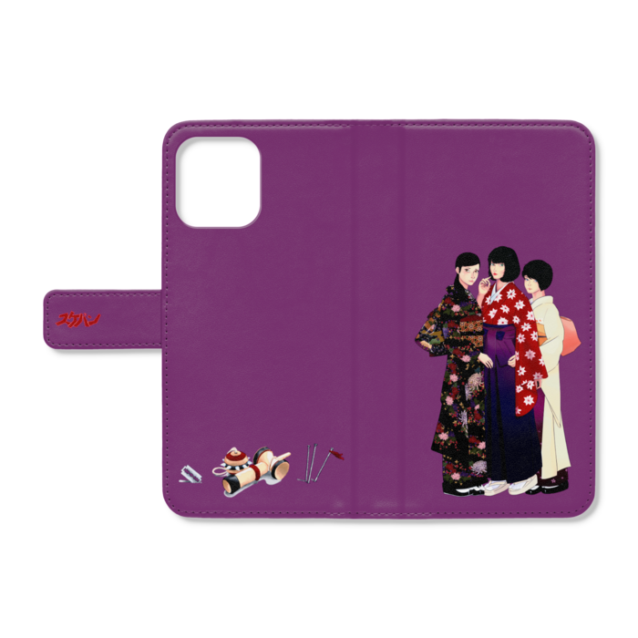 手帳型iPhoneケース - iPhone12 ProMax - ストラップ穴 なし