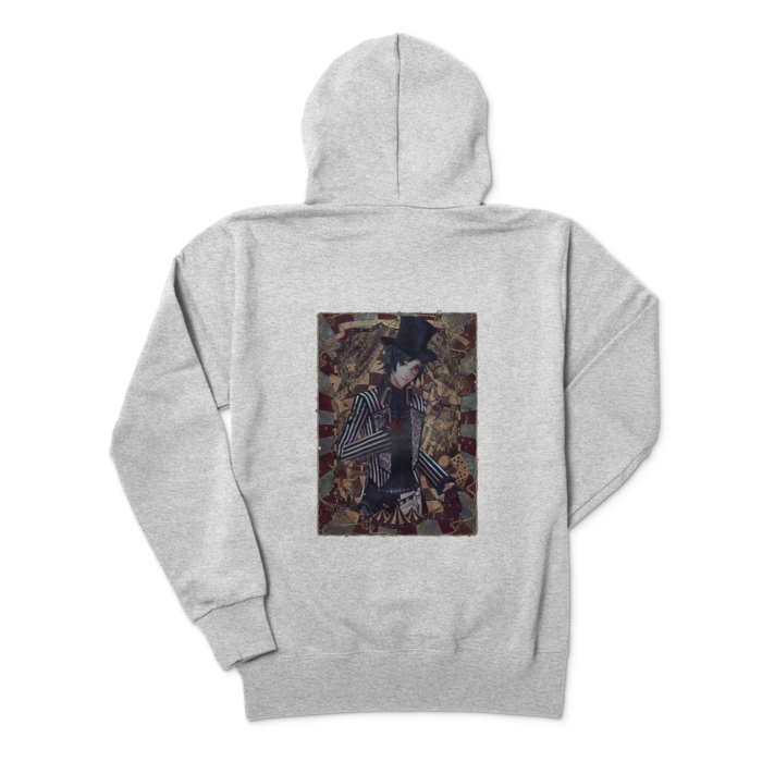 ジップパーカー - M - 杢グレー