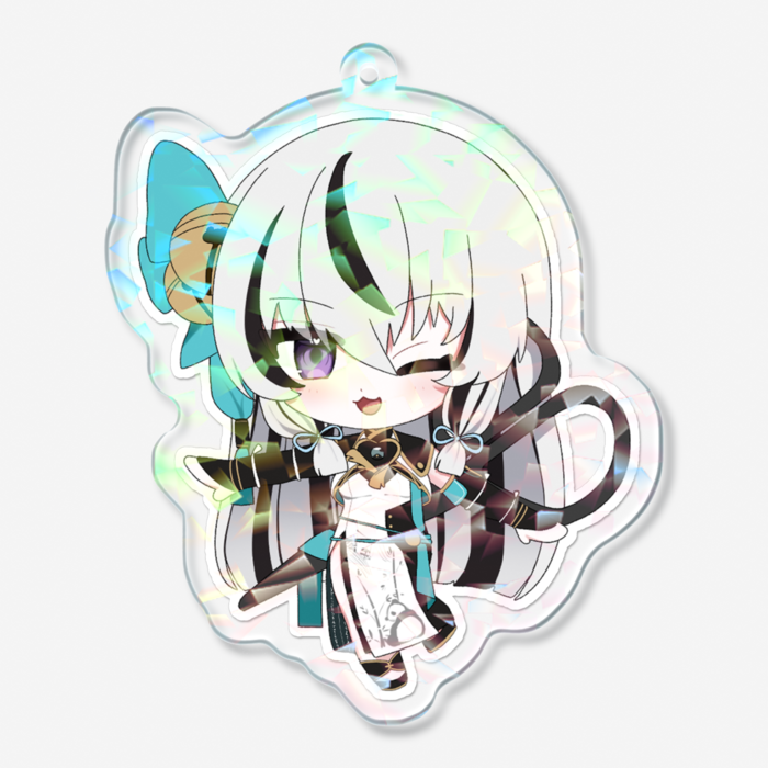 ホログラムアクリルキーホルダー - 70 × 70mm