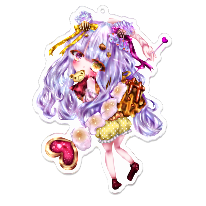 アクリルキーホルダー - 100 x 100 (mm)