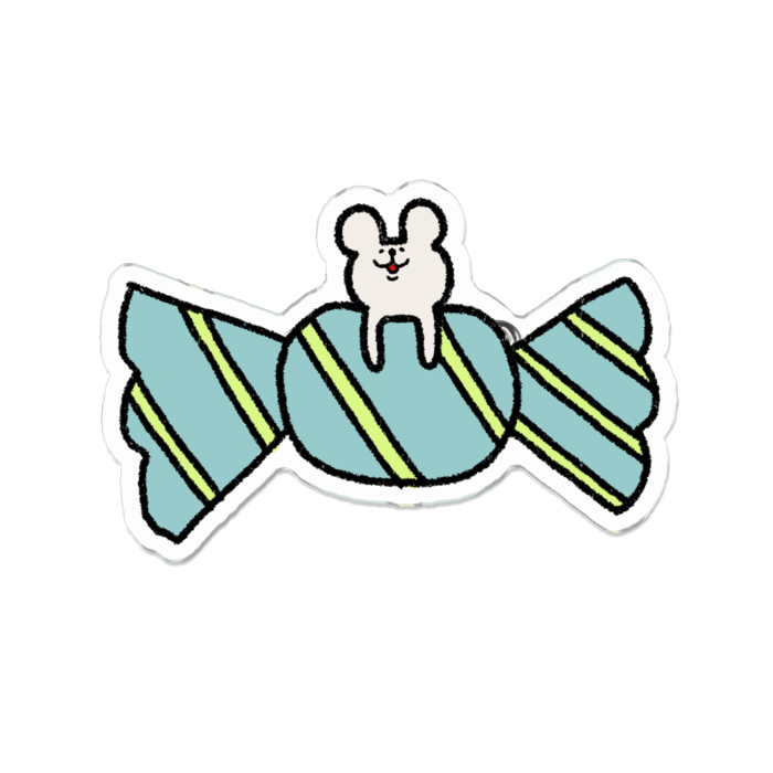 アクリルバッジ - 70 x 70 (mm)