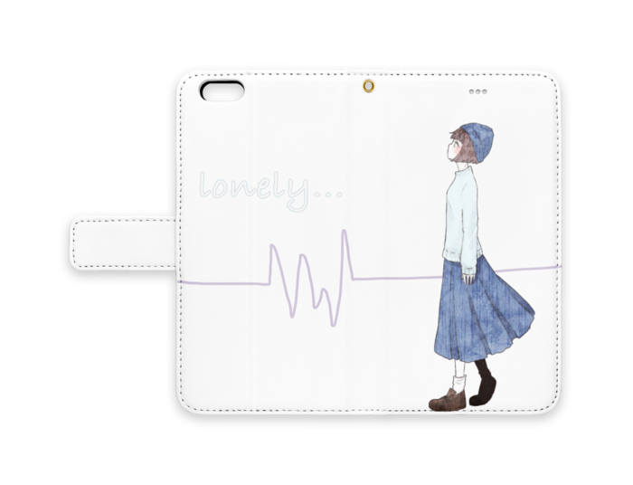 手帳型iPhoneケース - iPhone6 Plus - ストラップ穴 あり