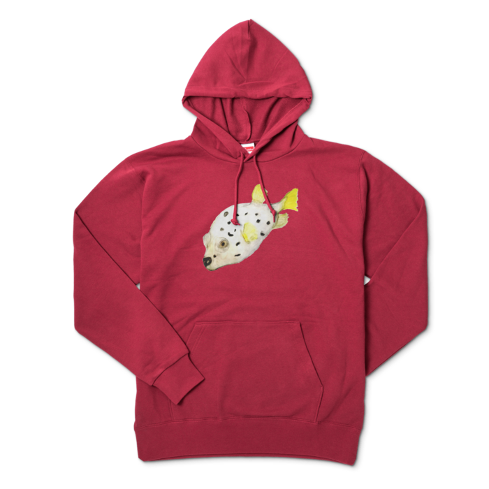 パーカー - XL - バーガンディ