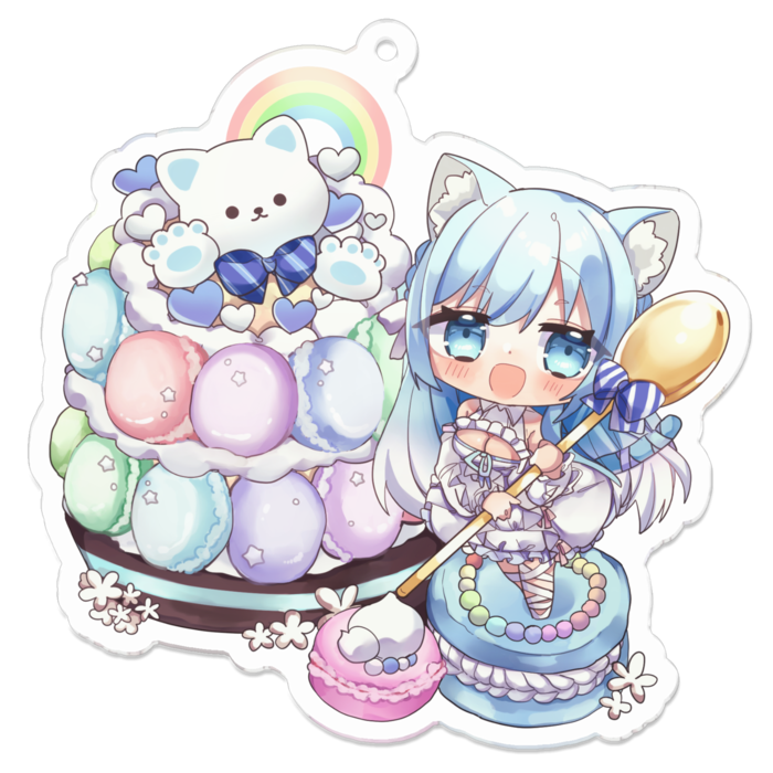 アクリルキーホルダー - 70 x 70 (mm)