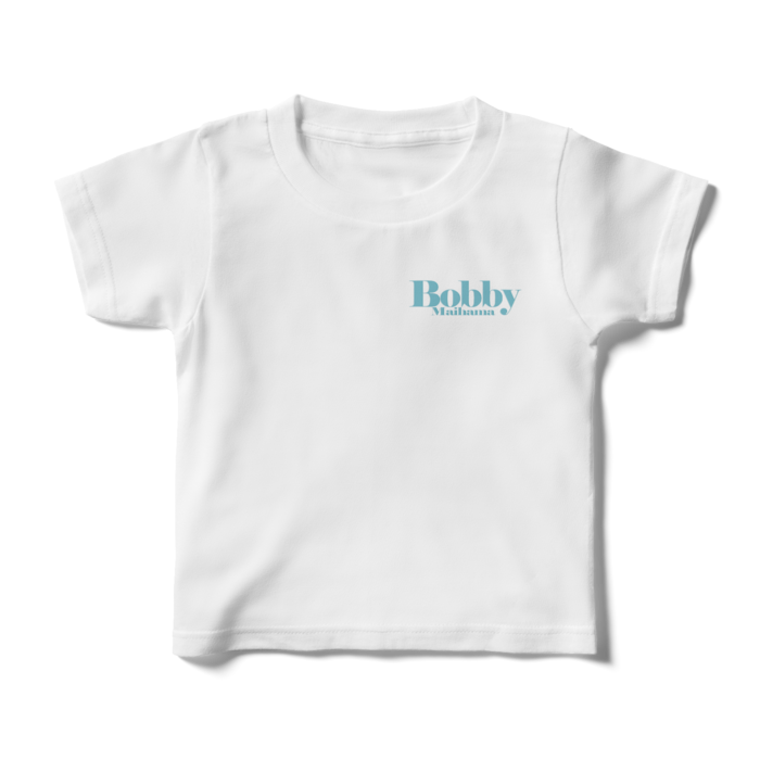 BobbyのキッズTシャツ（ワンポイントロゴ・アイスグリーン） - 100cm