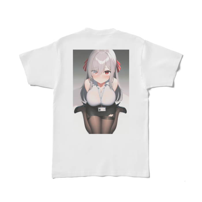 Tシャツ - L - 白 背面プリント