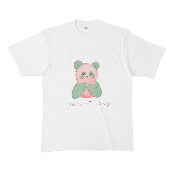 Tシャツ - XL - 白 - 桜パンダ