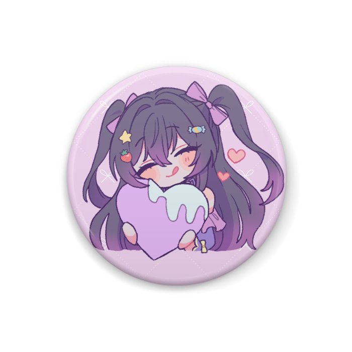 缶バッジ(ハート) - 32mm