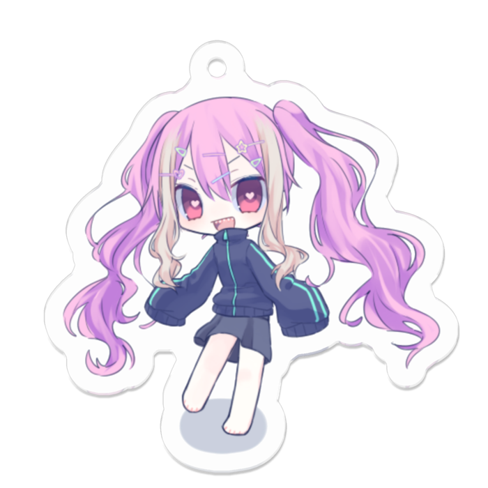 アクリルキーホルダー（コーティング） - 50 x 50 (mm)