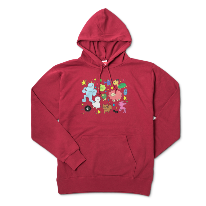 パーカー - XL - バーガンディ