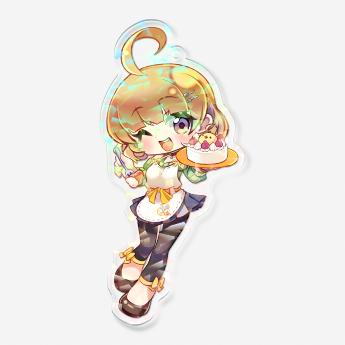 ホログラムアクリルキーホルダー - 100 × 100mm