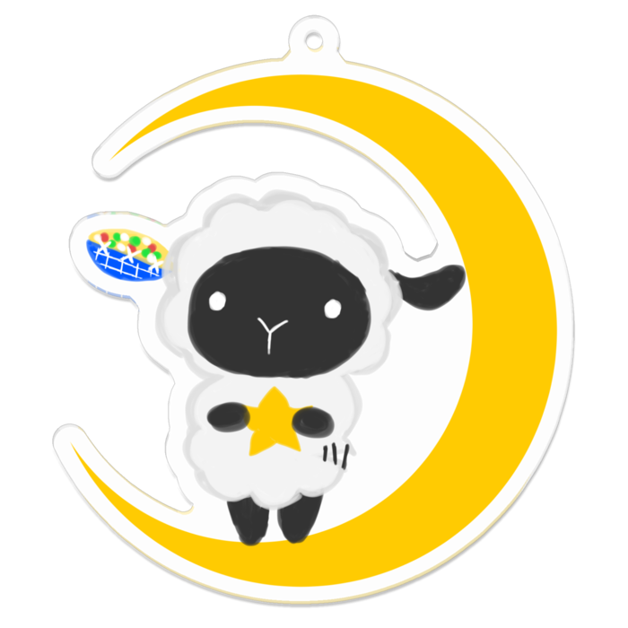 アクリルキーホルダー - 70 x 70 (mm)