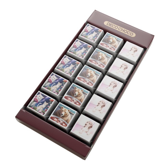 DECOチョコ - 列ごとにデザイン