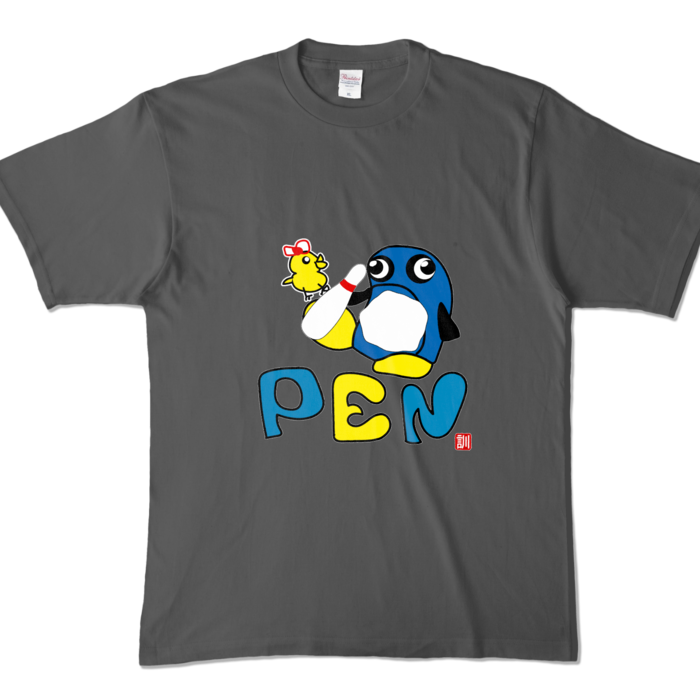 カラーTシャツ - XL - チャコール (濃色)