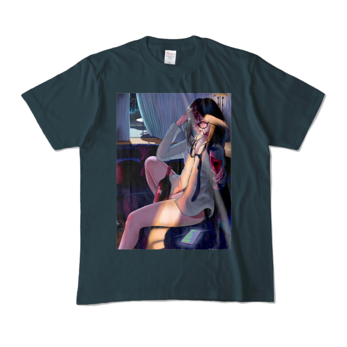 カラーTシャツ - M - デニム (濃色)