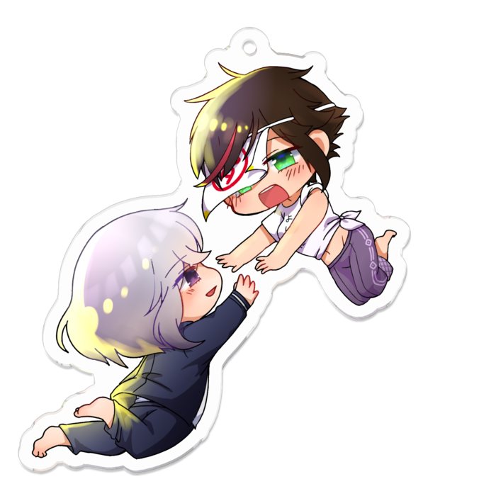 喰夢アクリルキーホルダー - 70 x 70 (mm)