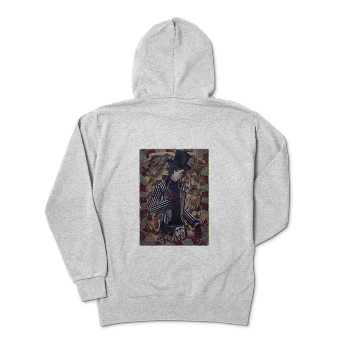 ジップパーカー - XL - 杢グレー