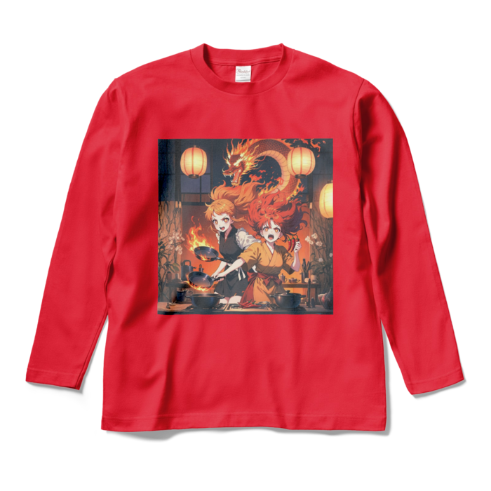 ロングスリーブTシャツ - M - レッド