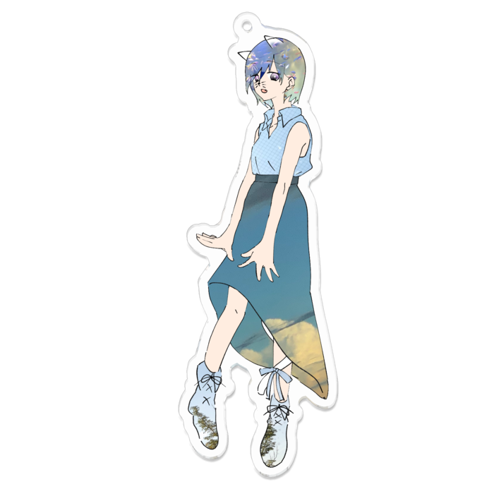 アクリルキーホルダー - 100 x 100 (mm)