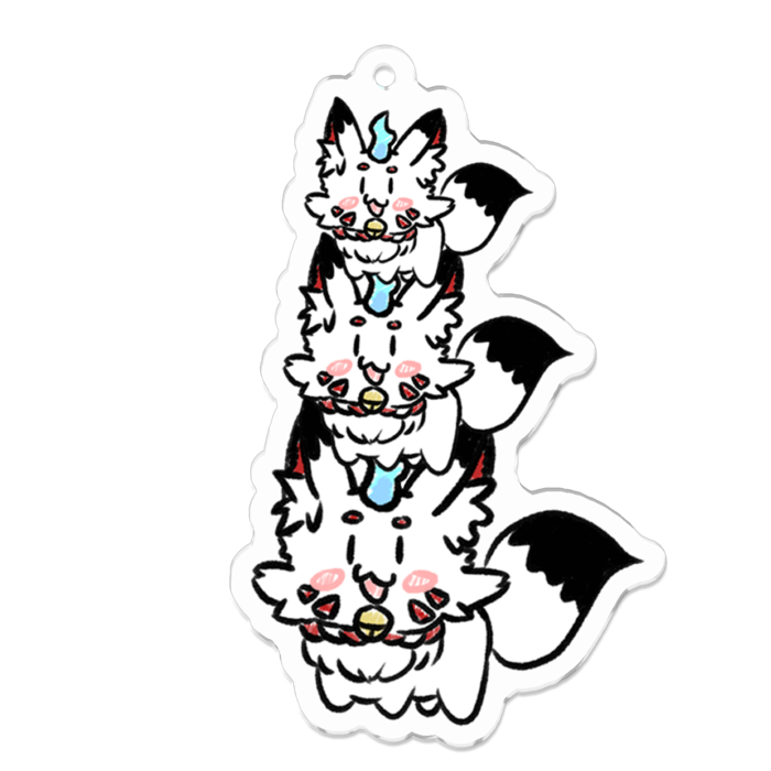 アクリルキーホルダー（コーティング） - 70 x 70 (mm)