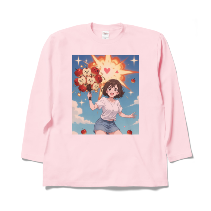 ロングスリーブTシャツ - XL - ライトピンク