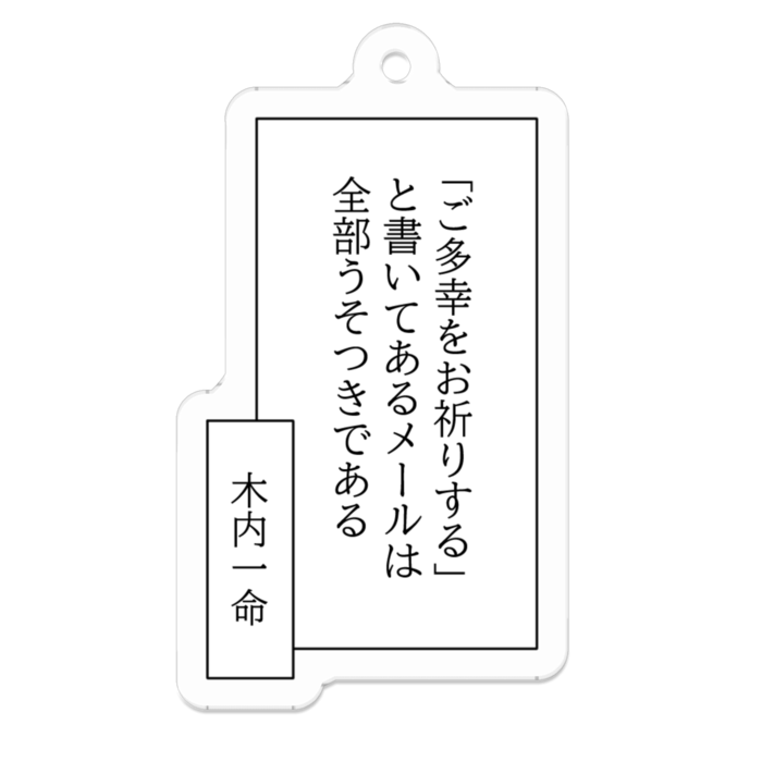 アクリルキーホルダー(コーティング) - 50 x 50 (mm)