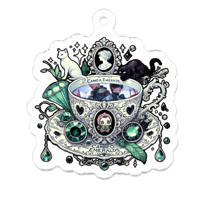 アクリルキーホルダー - 50 x 50 (mm)