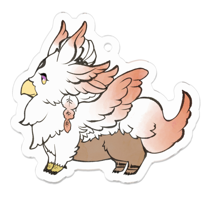 アクリルキーホルダー（コーティング） - 50 x 50 (mm)