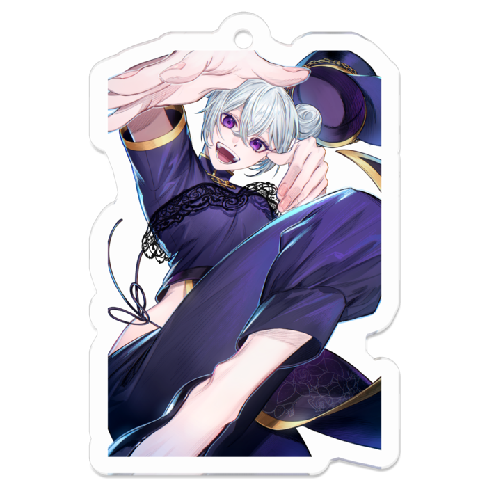 アクリルキーホルダー（コーティング） - 50 x 50 (mm)